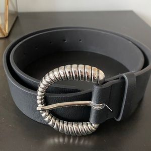 Princess Polly Black Leather Belt
